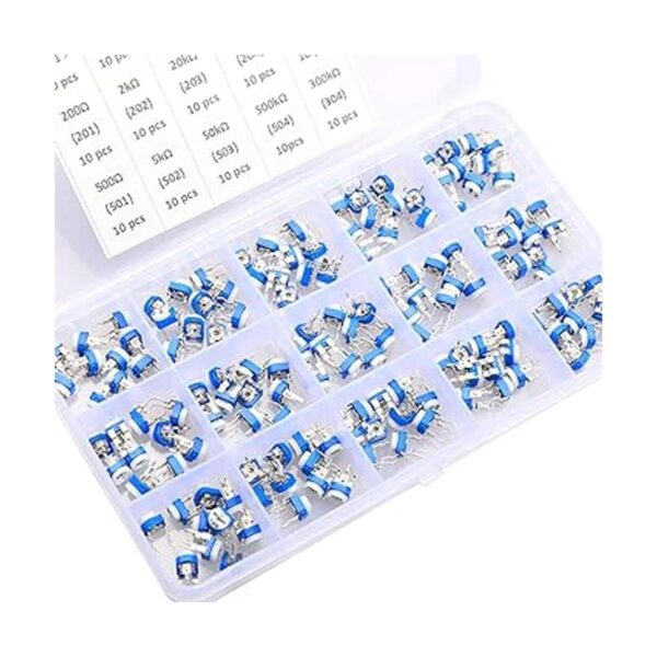 150 piezas 15 valor 100 ohmios 2M ohm Trimpot Resistencia