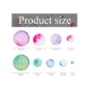 150 pegatinas de pared de lunares coloridos de PVC