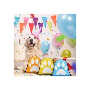 16 bolsas de regalo con estampado de patas para cachorros_5