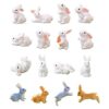 16 figuras de conejo en miniatura para jardín de hadas_1