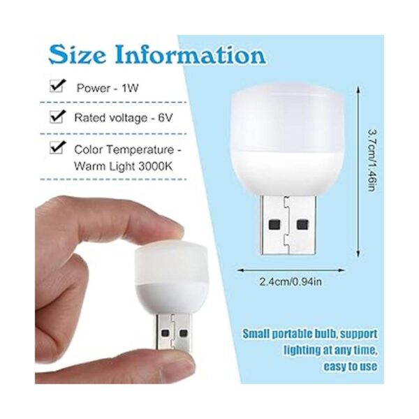 16 luces USB para la noche mini bombilla LED luz