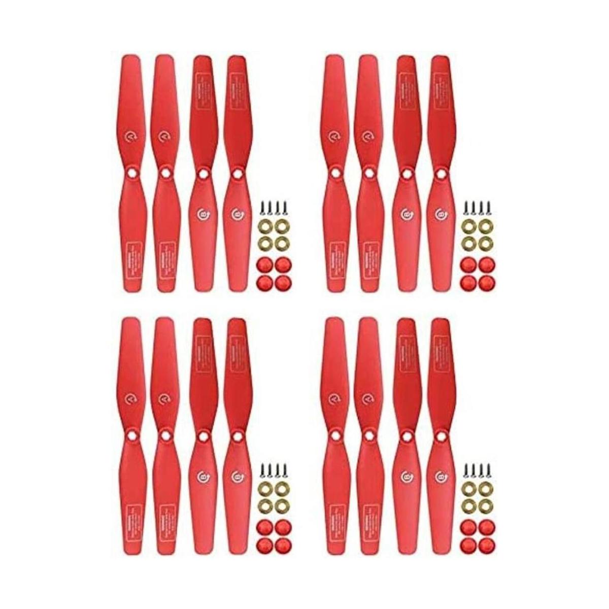 16 piezas de hélice roja para SJRC S20W S30W T18 H301S T25