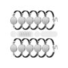 16 pulseras de sublimación de 0.787 in en blanco con bisel