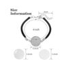 16 pulseras de sublimación de 0.787 in en blanco con bisel