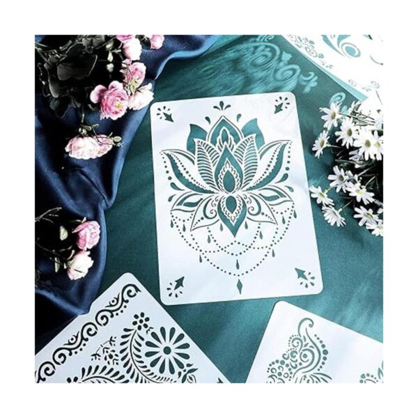 16 plantillas de borde de flores plantillas de mandala