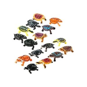 16 piezas de tortugas de plástico decoraciones de fiesta_1