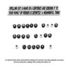 1680 cuentas de letras de la A a la Z cantidad uniforme