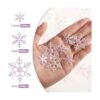 1600 Pieces 3 Size Snowflake Confetti Snowflake Glitter