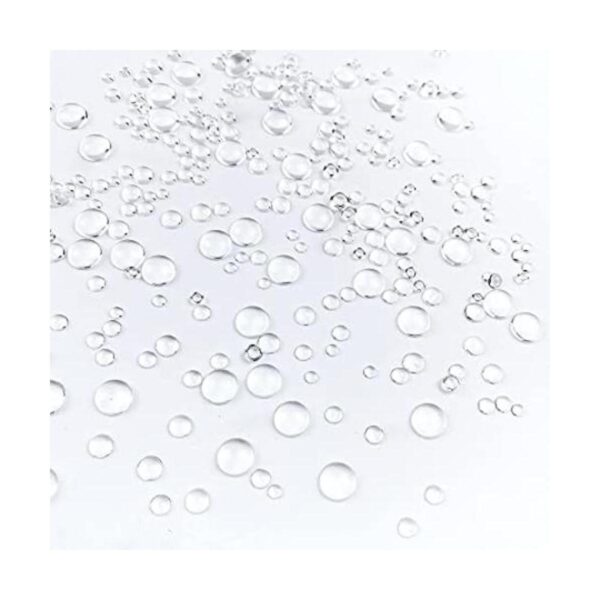 1600 gotas de agua transparentes con gotas de rocío