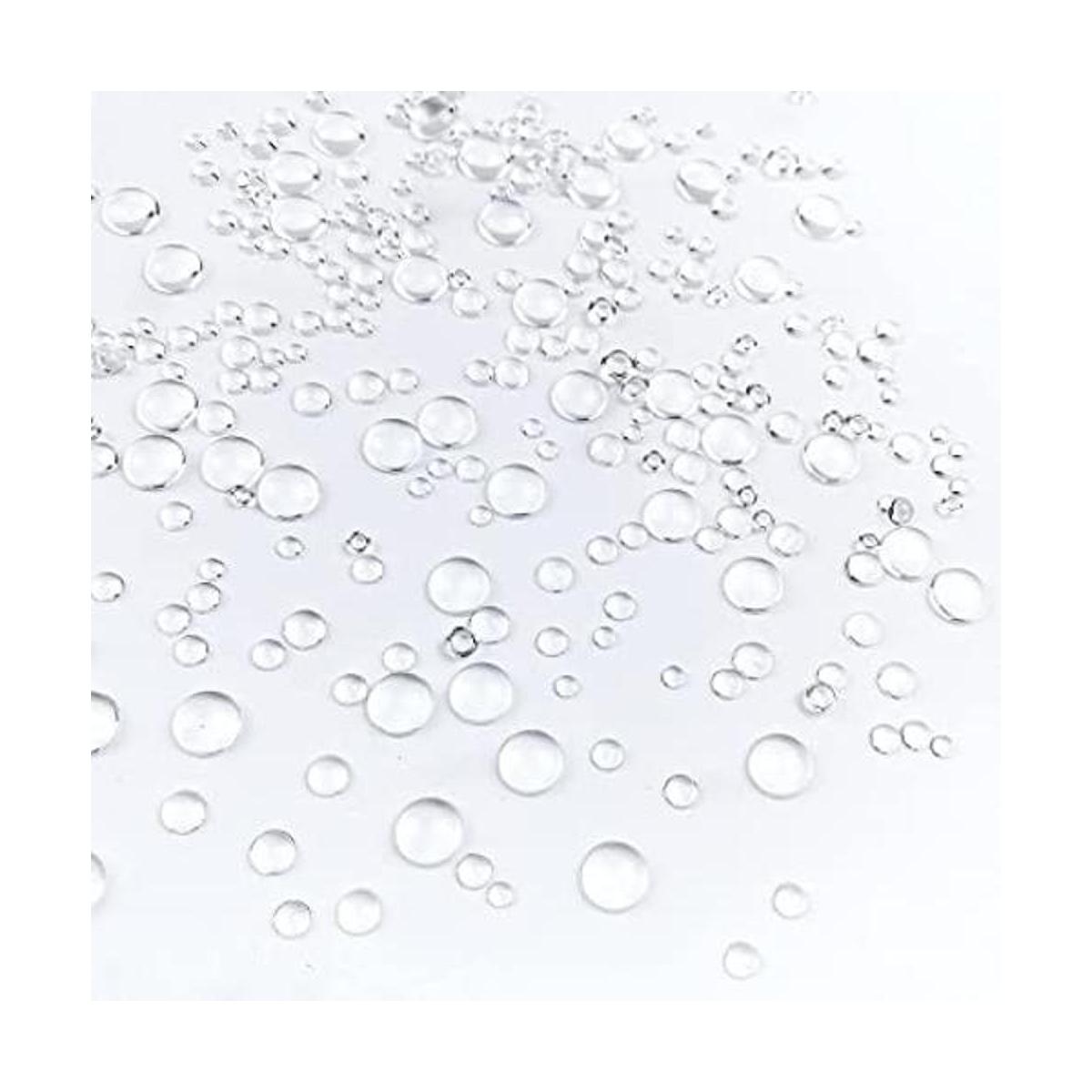 1600 gotas de agua transparentes con gotas de rocío