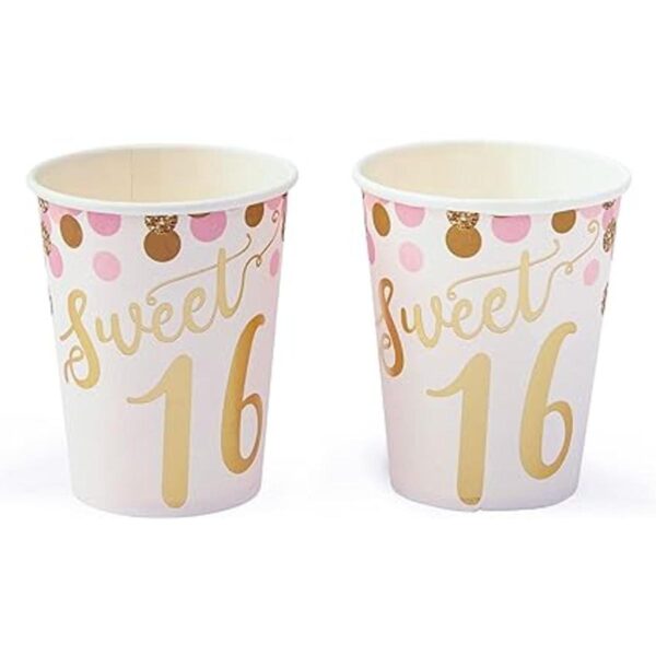 170 Piece Rose Gold Sweet 16 Birthday Decorations for_2