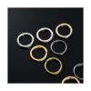18 anillos de resorte con hebilla redonda de aleación con