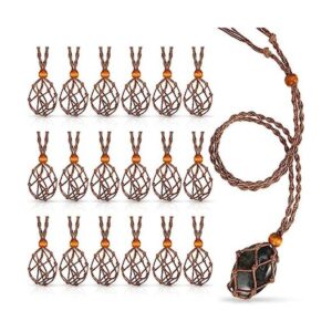 18 piezas de cristal vacío para collar con cuerdas de
