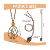 18 piezas de cristal vacío para collar con cuerdas de