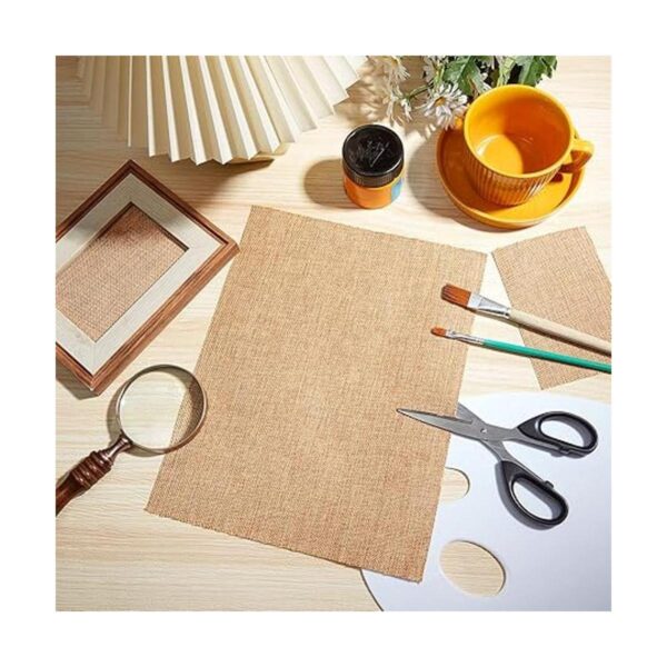 18 hojas de papel de arpillera natural imprimible 8.5 x