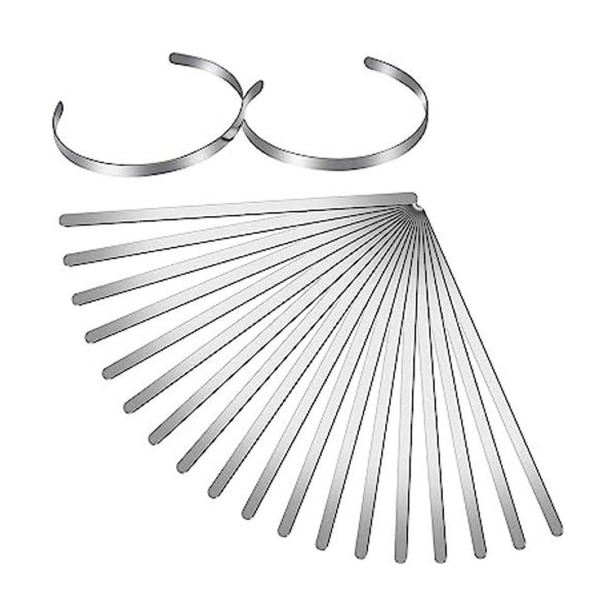 18 piezas pulsera en blanco ajustable brazalete brazalete