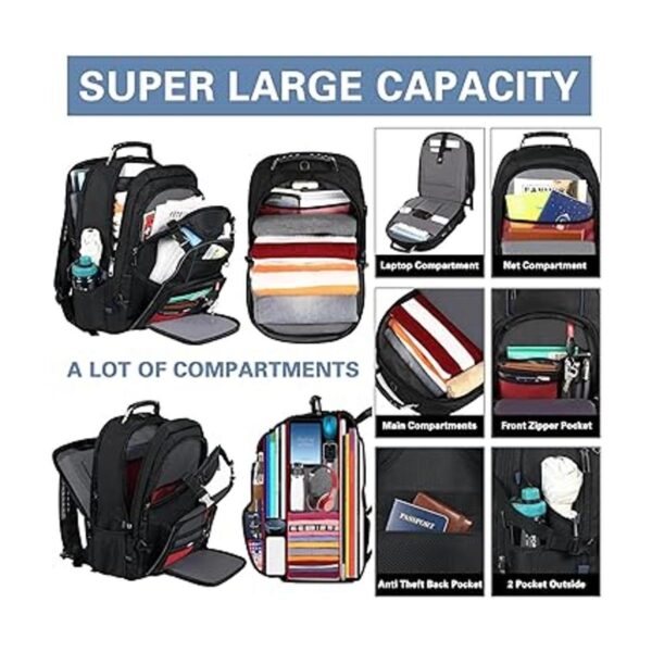 18.4 Inch Laptop Backpack Extra Large Travel Backpack_2