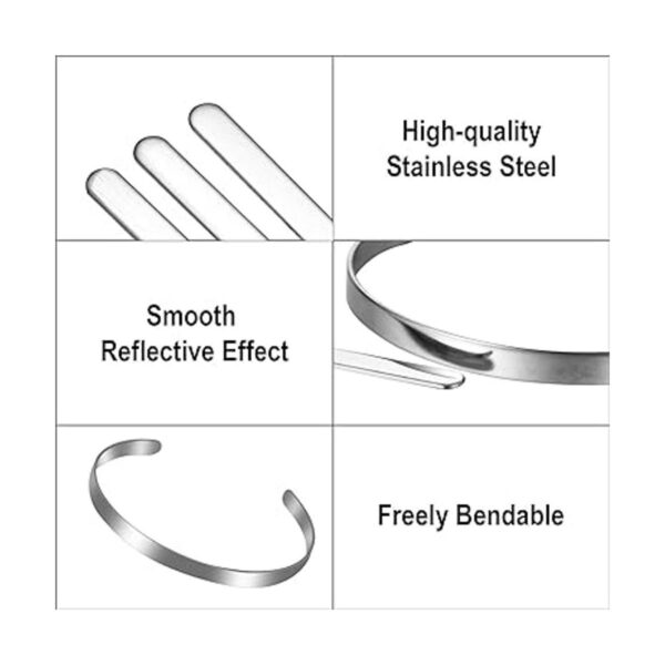 18 piezas pulsera en blanco ajustable brazalete brazalete