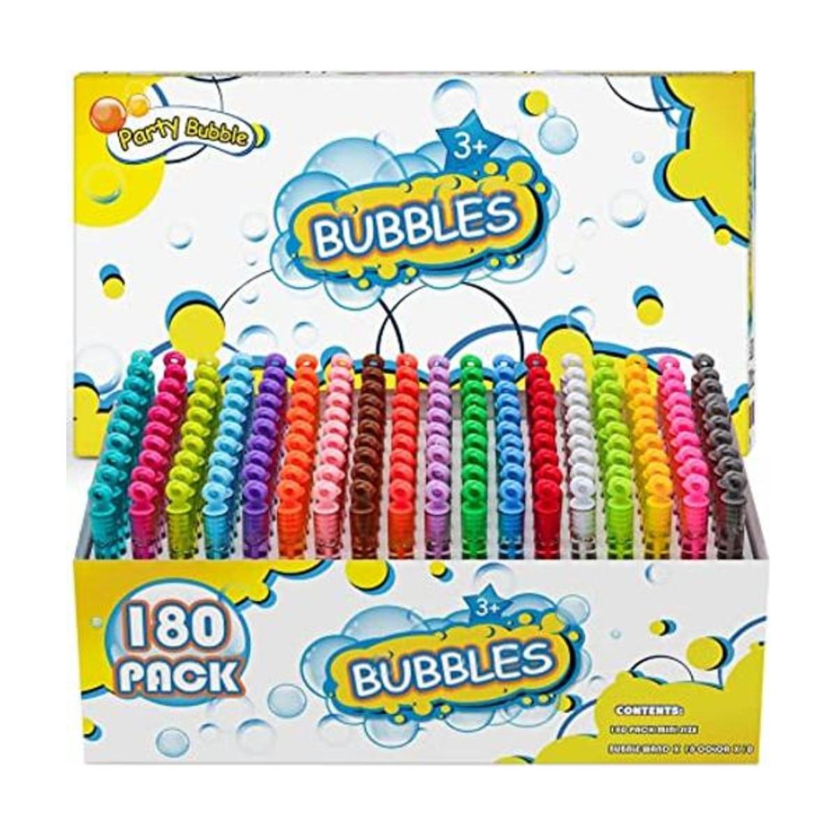 180 varitas de burbujas mini juguete de burbujas de neón