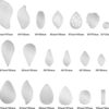19 troqueles de corte de aretes aretes de lágrima de