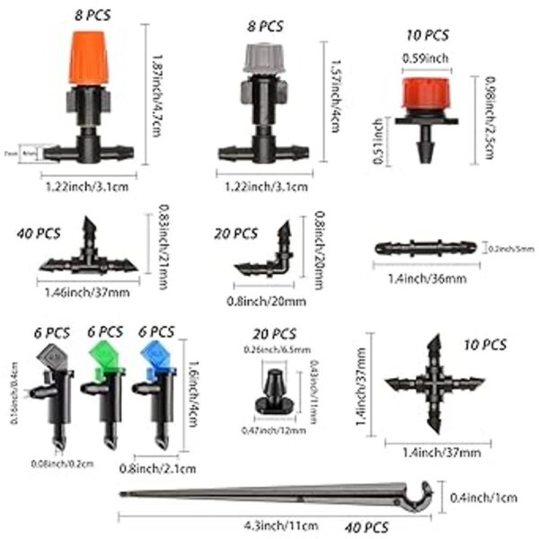 190 piezas de conectores de púas Kit de accesorios de_2