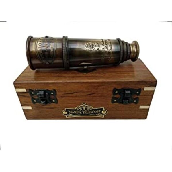 1920 DOLLOND London Telescopio de latón marítimo vintage_1