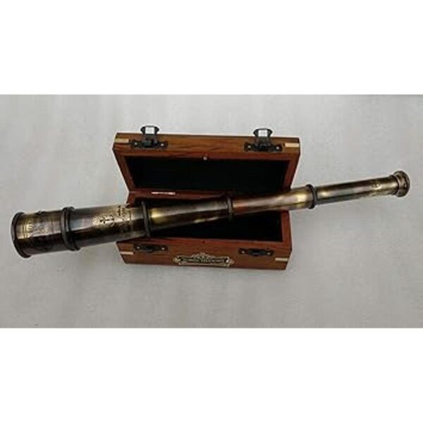 1920 DOLLOND London Telescopio de latón marítimo vintage_3