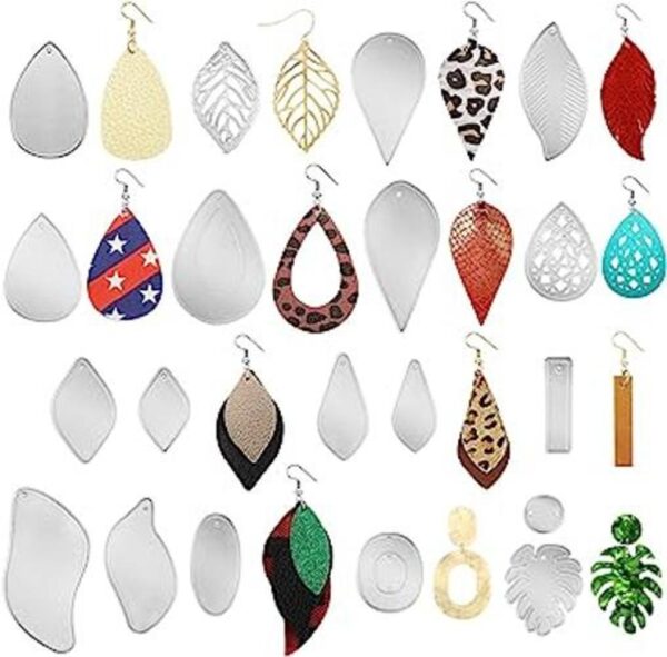 19 troqueles de corte de aretes aretes de lágrima de