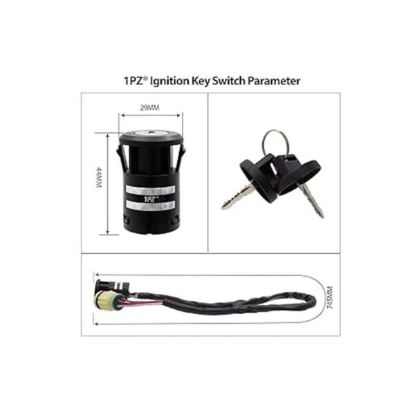 1PZ H4TK01 Llave de encendido de repuesto para Honda ATV_2