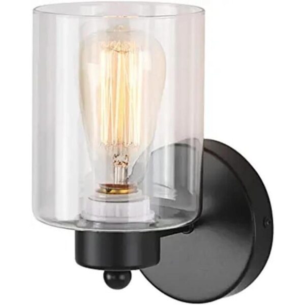 1Luz de baño negro vanidad luz mate negro pared apliques_1