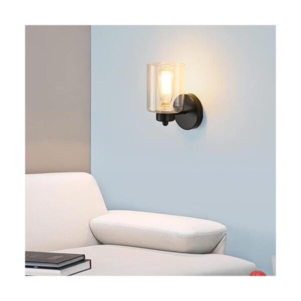 1Luz de baño negro vanidad luz mate negro pared apliques_5