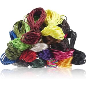 1mm Satin Rattail Cord Silk Cord Chinese Knotting Cord 16