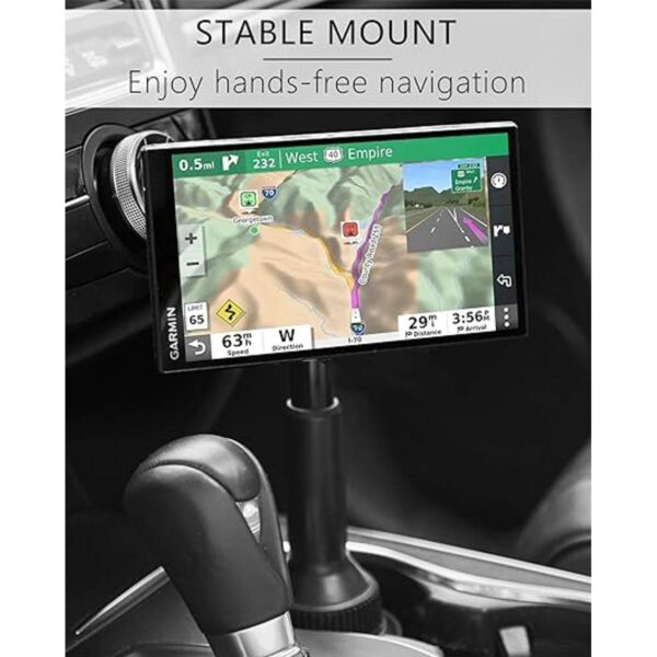1Zero Soporte de taza GPS sólido para Garmin brazo_3