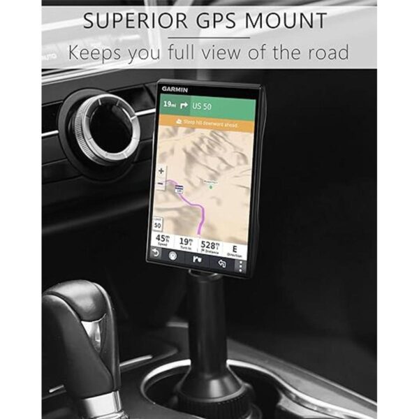 1Zero Soporte de taza GPS sólido para Garmin brazo_2