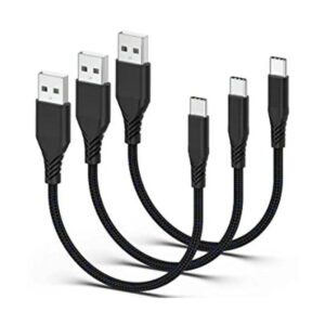 1ft Short USB C Cable Fast Charge 3 Pack Durable USB A to_1