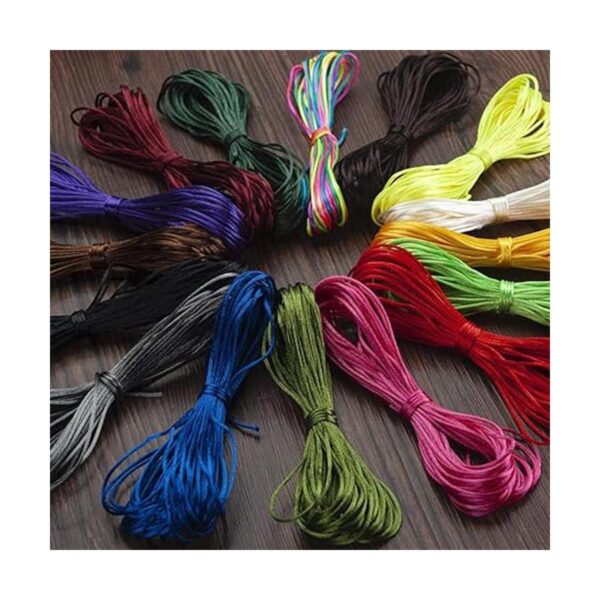1mm Satin Rattail Cord Silk Cord Chinese Knotting Cord 16
