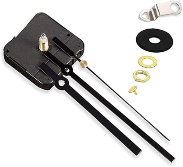 2 Pack Non Ticking Wall Clock Movements Mechanism with 4