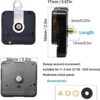 2 Pack Non Ticking Wall Clock Movements Mechanism with 4