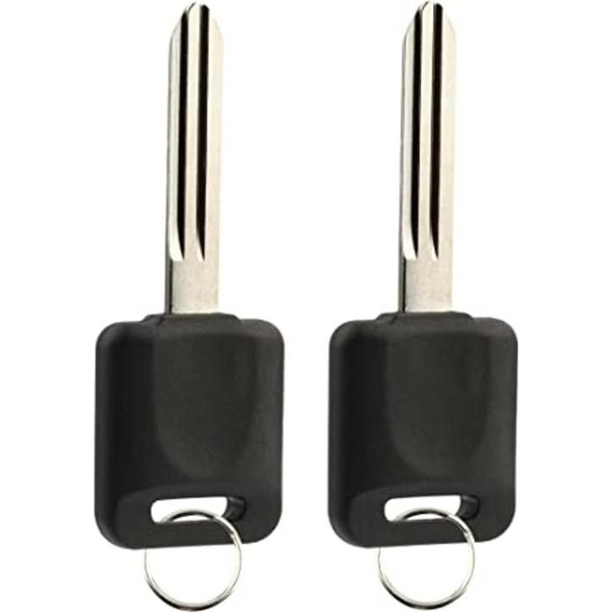 2 KeylessOption Llave de ignición con chip sin cortar