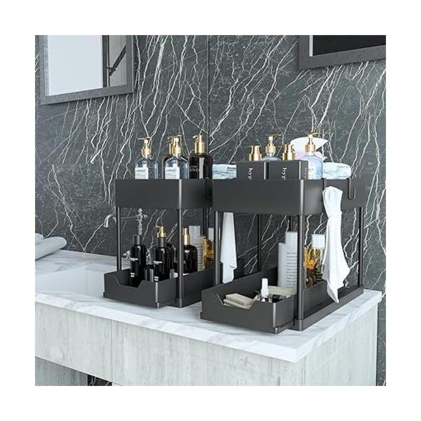 2 Pack Under Sink Organizer with Sliding Cabinet Basket 2_5