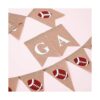 2 Pieces Football Game Time Banner Football Bunting Banner_3