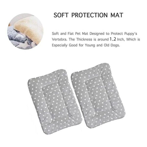 2 alfombrillas de cama para mascotas. Cama ultra suave