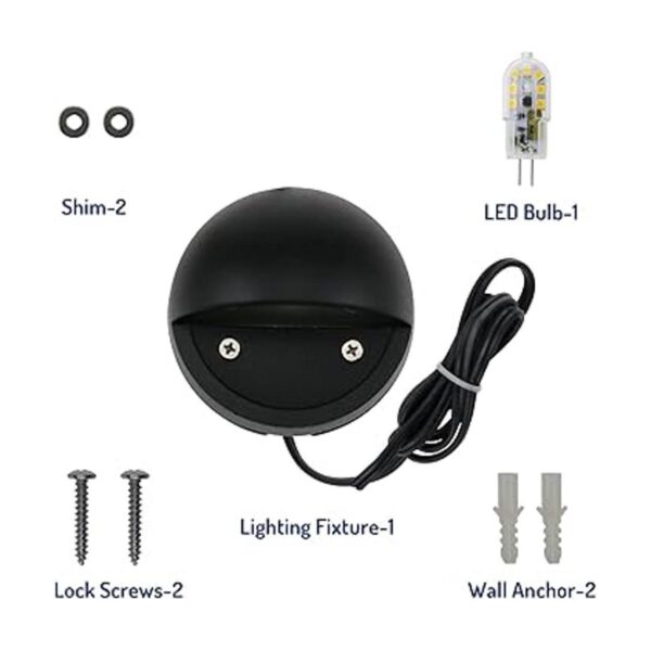 2 W LED de iluminación de la cubierta de bajo voltaje de
