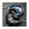 2 bandejas de platos de joyería de luna para joyas plato