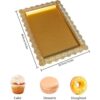 2 bandejas rectangulares de hierro para cupcakes platos