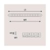 2 barras de luz LED de 16 pulgadas 11 rojo compatible_3