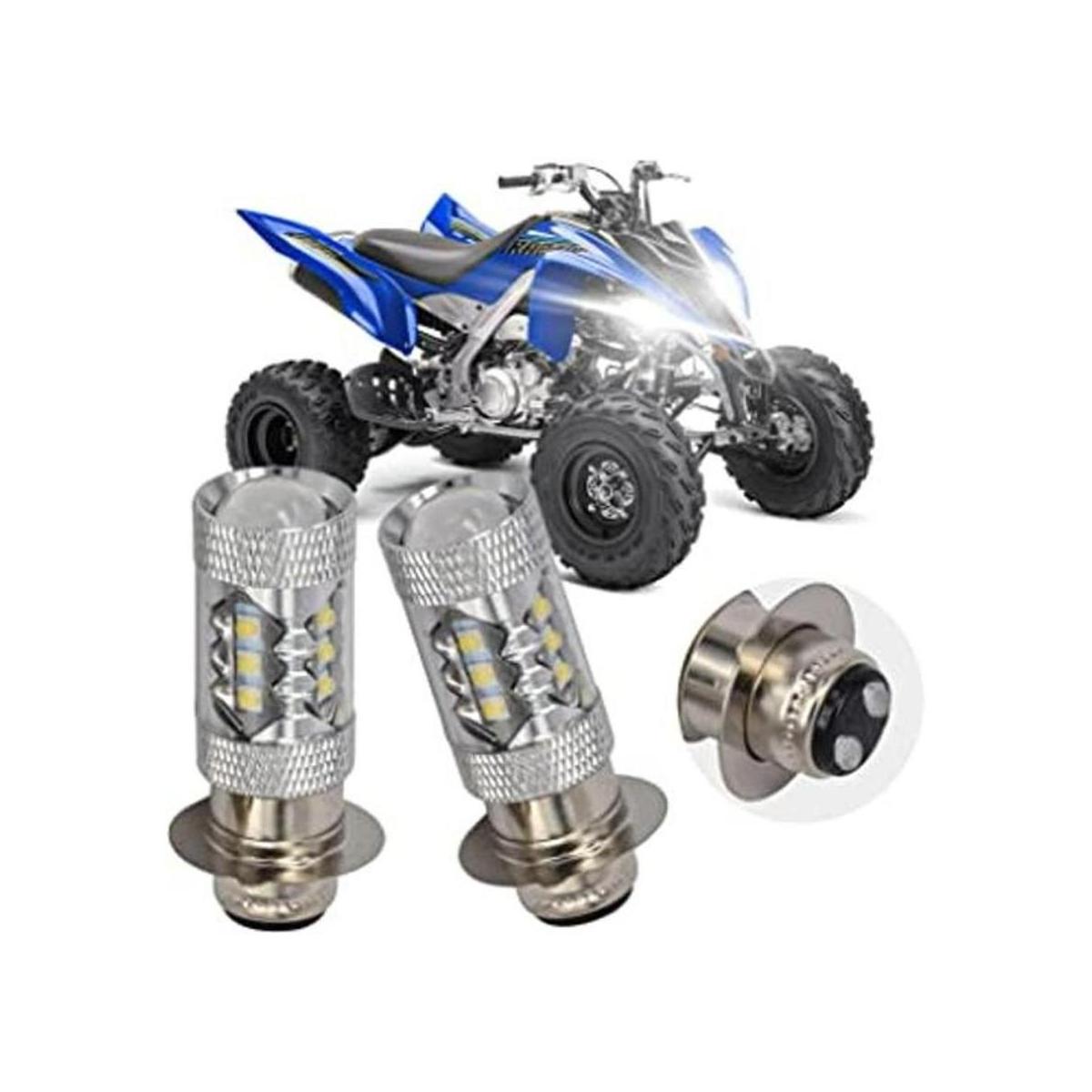 2 bombillas LED súper blancas para faros delanteros de 80