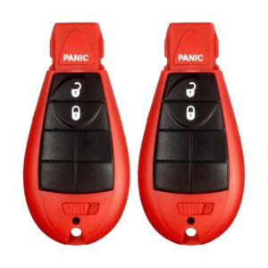2 botones de entrada sin llave color rojo mando a_1