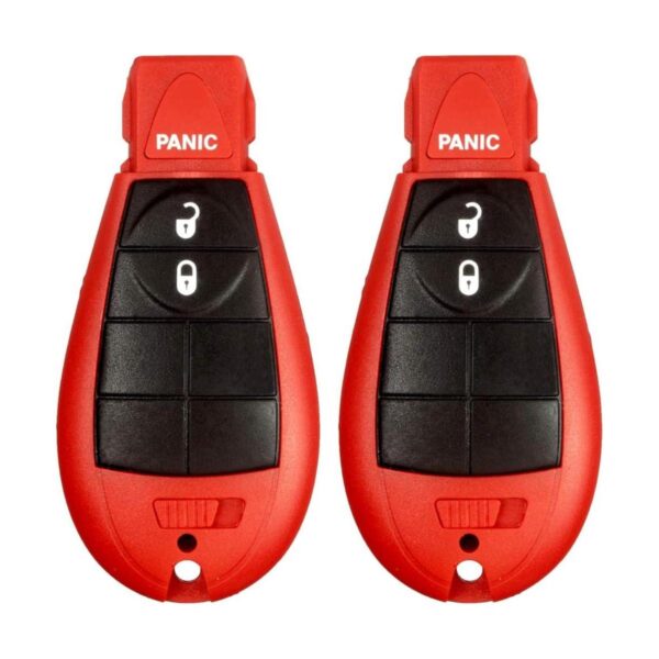 2 botones de entrada sin llave color rojo mando a_1