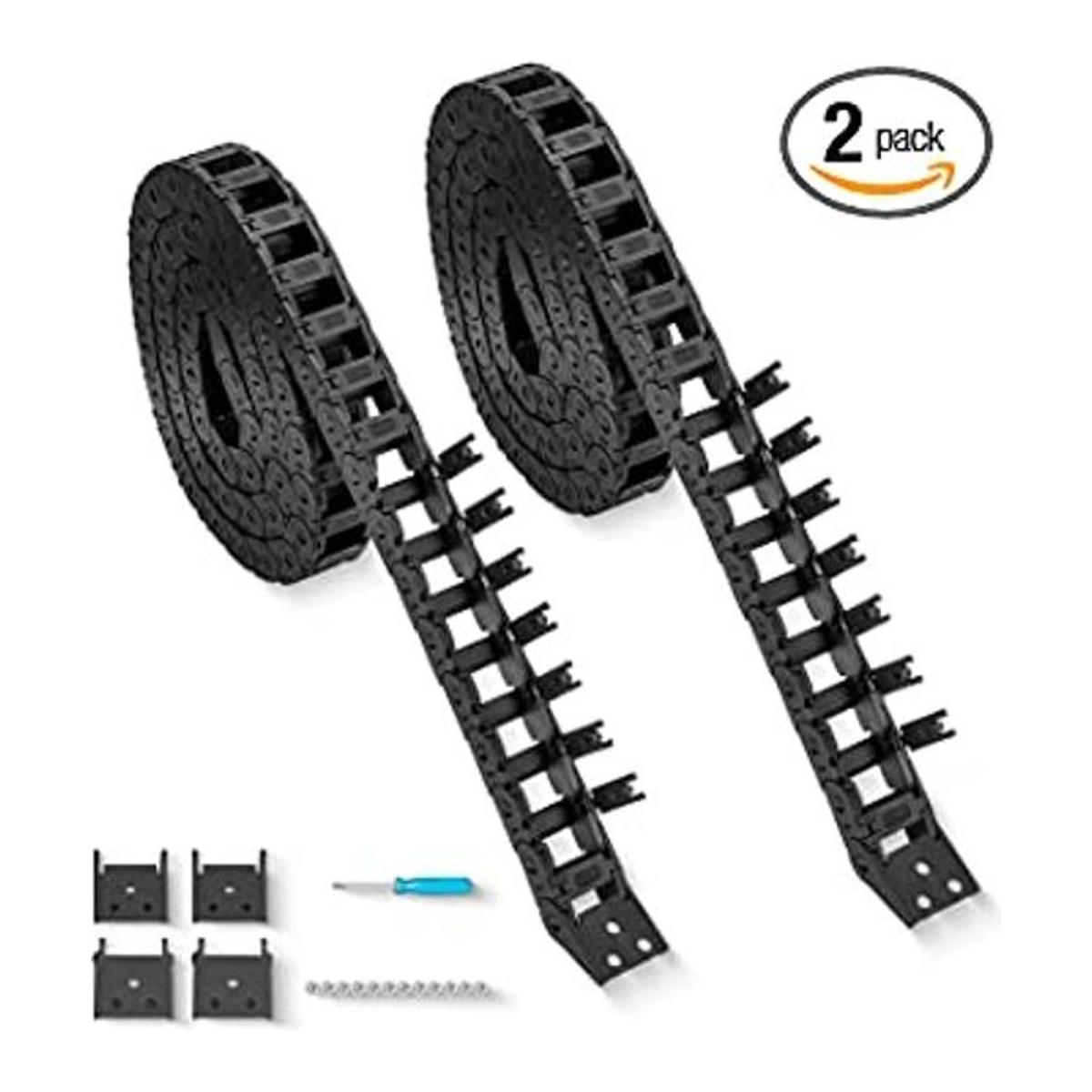 2 cables de cadena de arrastre de 39.4 pulgadas tipo